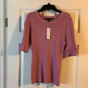 White House Black Market crew neck blouse